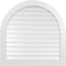 Ekena Millwork Round Top Surface Mount PVC Gable Vent: Functional, w/ 3-1/2"W x 1"P Standard Frame, 40"W x 40"H GVPRT40X4001SF - alternate 1